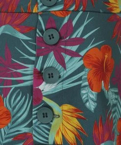 New In Collectif Adriana Tropico 50's Shorts Multi Colour