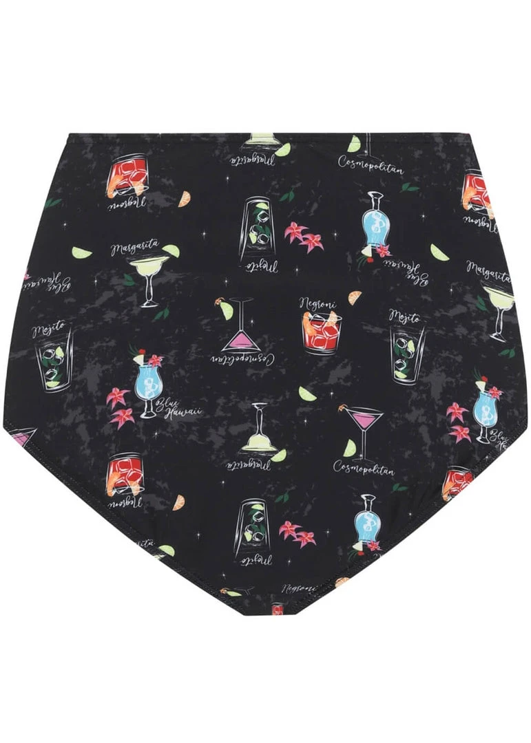 Collectif Cocktail Menu 50's Bikini Brief Black New In