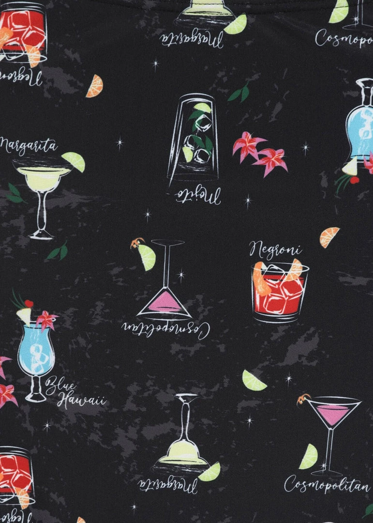 Collectif Cocktail Menu 50's Bikini Brief Black New In