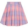 New In Collectif Daria Sweetheart Check Mini Skirt Pink