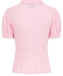 Collectif Erika Sweetheart 40's Blouse Pink New In