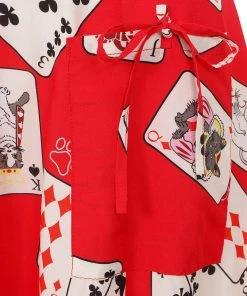 Collectif Liza Cat Croupier 40's Swing Dress Red New In