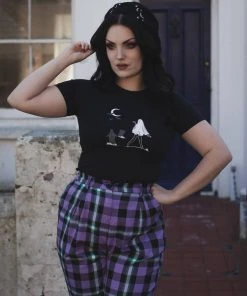 Collectif Ghouls Just Wanna Have Fun Girly T-Shirt Black