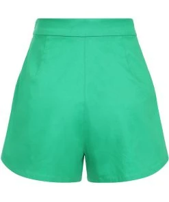 New In Collectif Emilia Banana Trim 50's Shorts Green