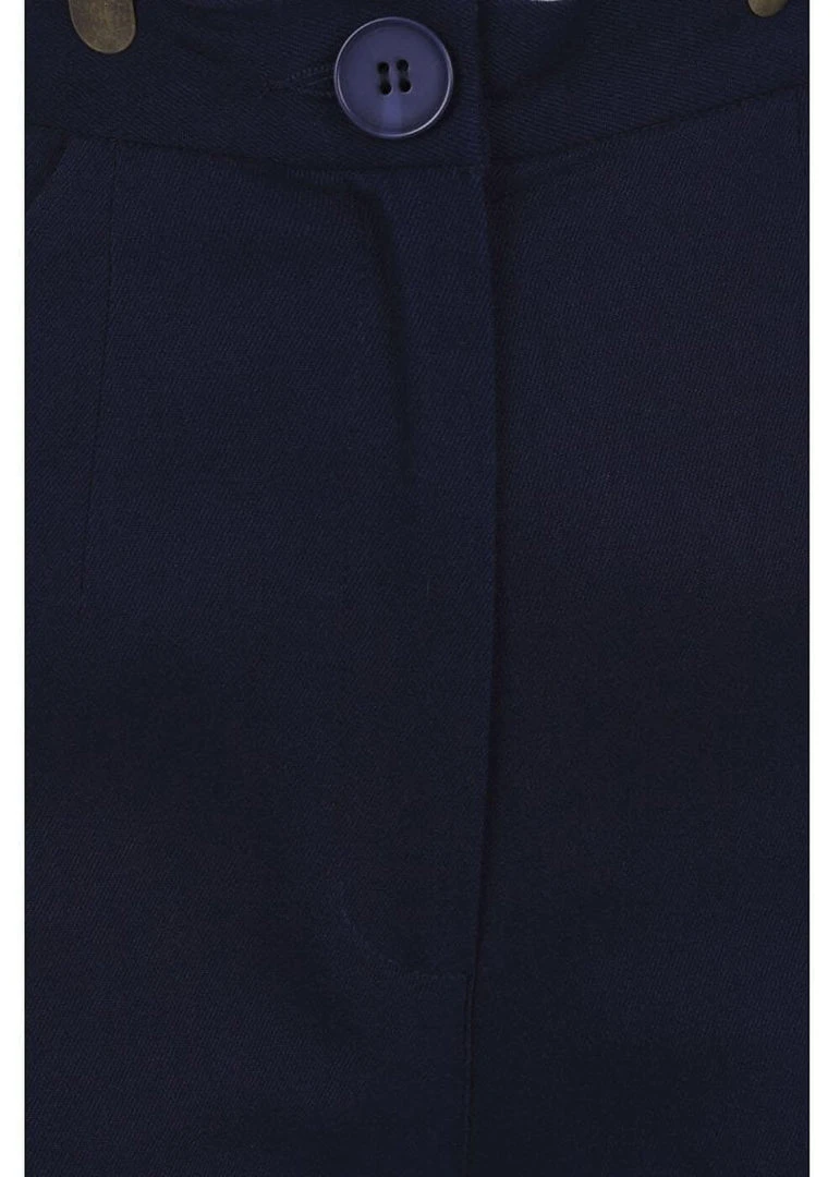 New In Collectif Glinda 40's Trousers With Braces Navy