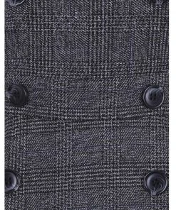 Collectif Brenda Librarian Check 40's Dress Gray