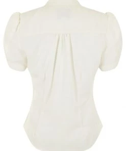 Collectif Tura 40's Blouse Ivory New In
