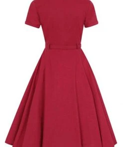 New In Collectif Caterina 40's Swing Dress Red