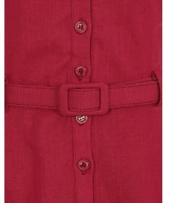 New In Collectif Caterina 40's Swing Dress Red