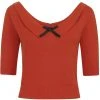 Collectif Babette 40's Jumper In Orange