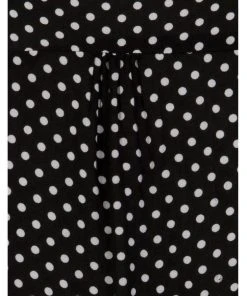 Collectif Avery Polkadot 50's Blouse Black New In