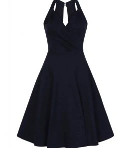 Collectif Hadley 50's Swing Dress Navy