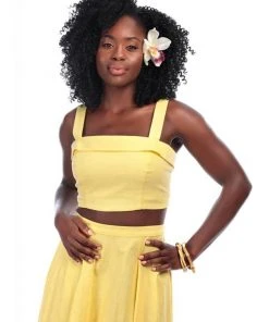 Collectif Giorgia Top Yellow New In