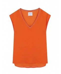 New In Compania Fantastica Dialgati Top Orange