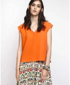 New In Compania Fantastica Dialgati Top Orange