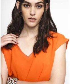 New In Compania Fantastica Dialgati Top Orange