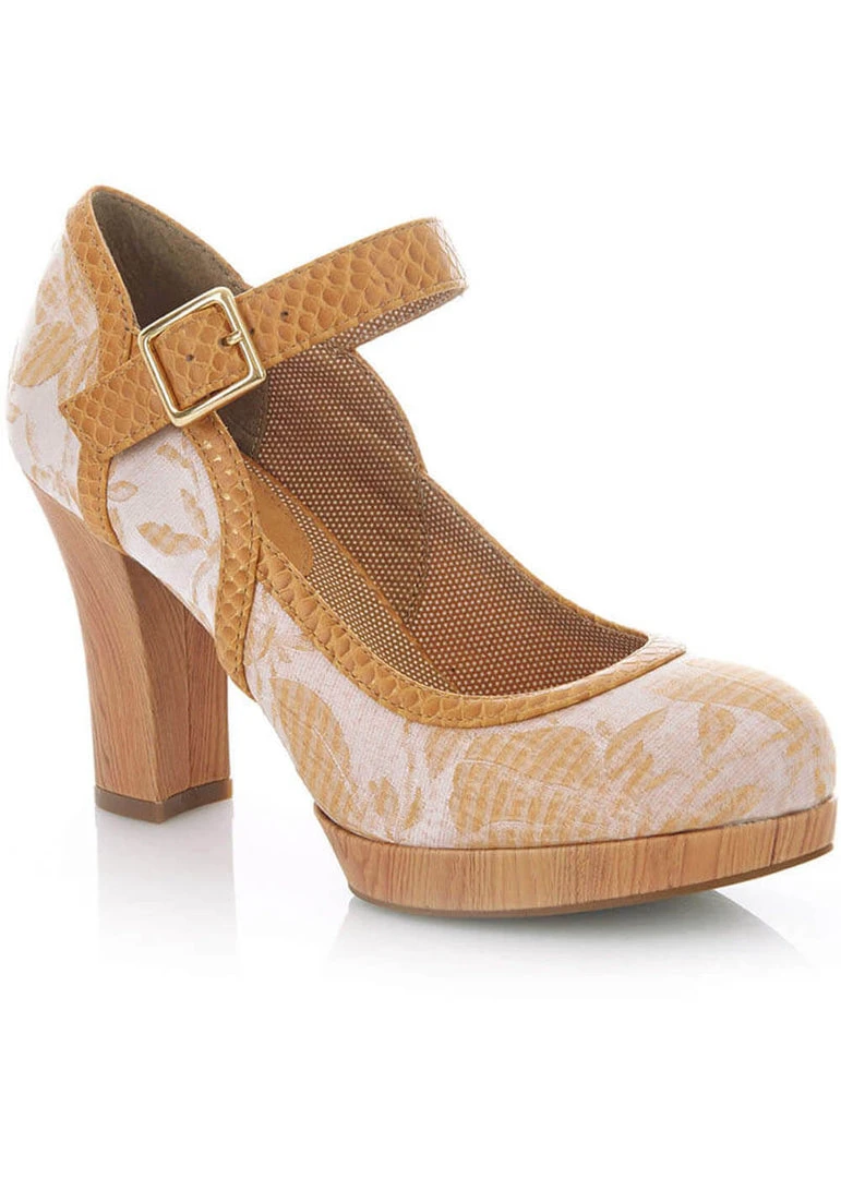 Ruby Shoo Cassandra Pumps Sand Color