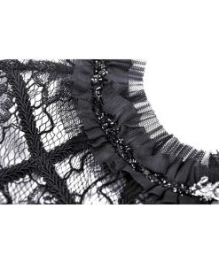 Dark In Love Empress Lace Cape Black New In