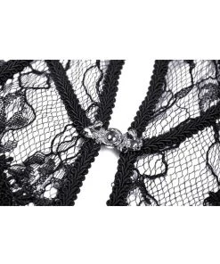 Dark In Love Empress Lace Cape Black New In