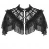 Dark In Love Empress Lace Cape Black New In