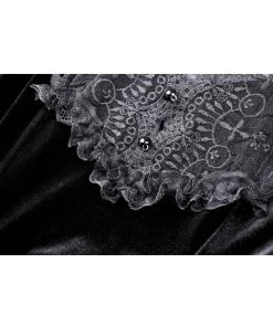 New In Dark In Love Mary Velvet Dress Black