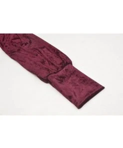 Dark In Love Tangled Velvet Dress Wine