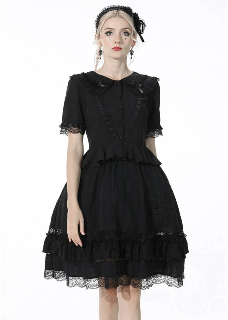 Dark In Love Adore Me 40's Blouse Black