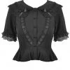 Dark In Love Adore Me 40's Blouse Black