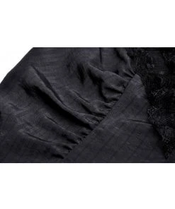 Dark In Love Dreadful 40's Blouse Black New In