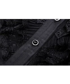 Dark In Love Dreadful 40's Blouse Black New In