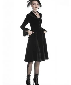 Dark In Love Crimson Peak Velvet Jacket Black New In