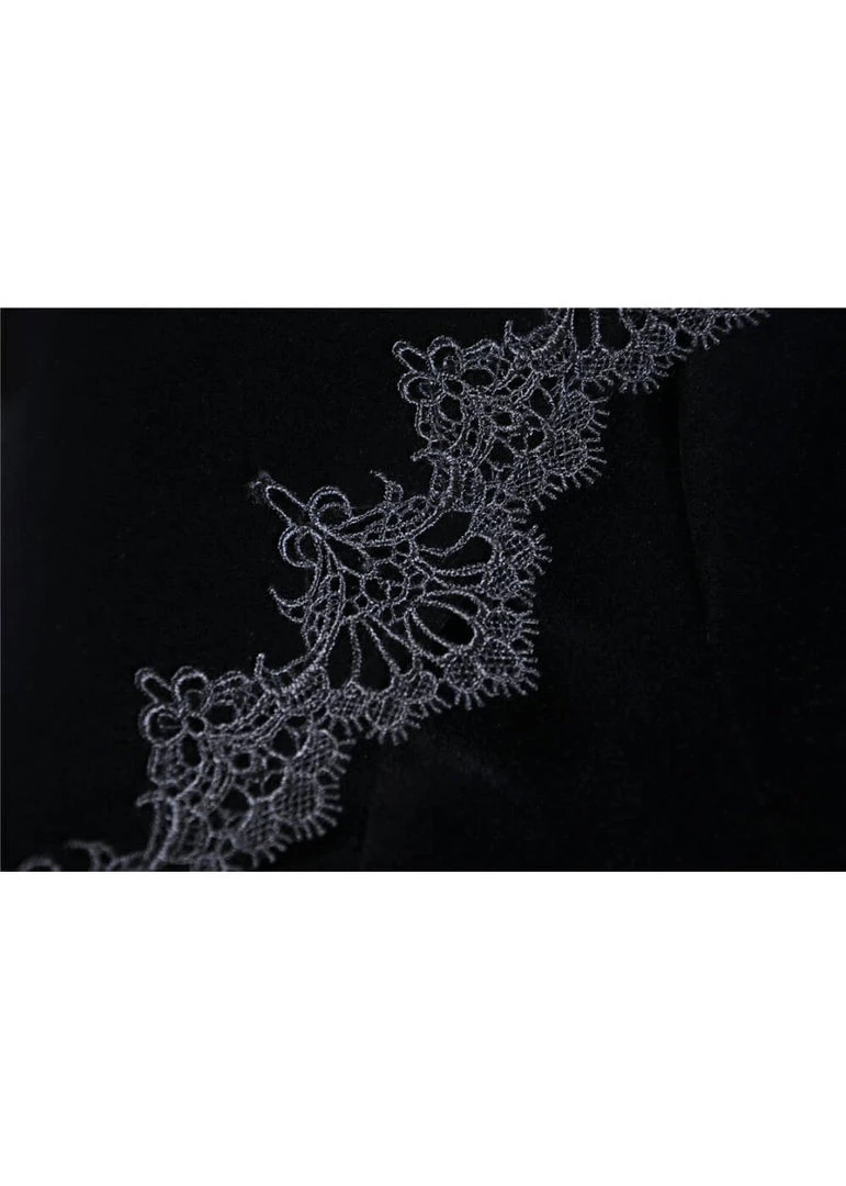 Dark In Love Crimson Peak Velvet Jacket Black New In