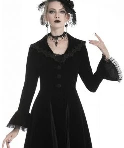 Dark In Love Crimson Peak Velvet Jacket Black New In