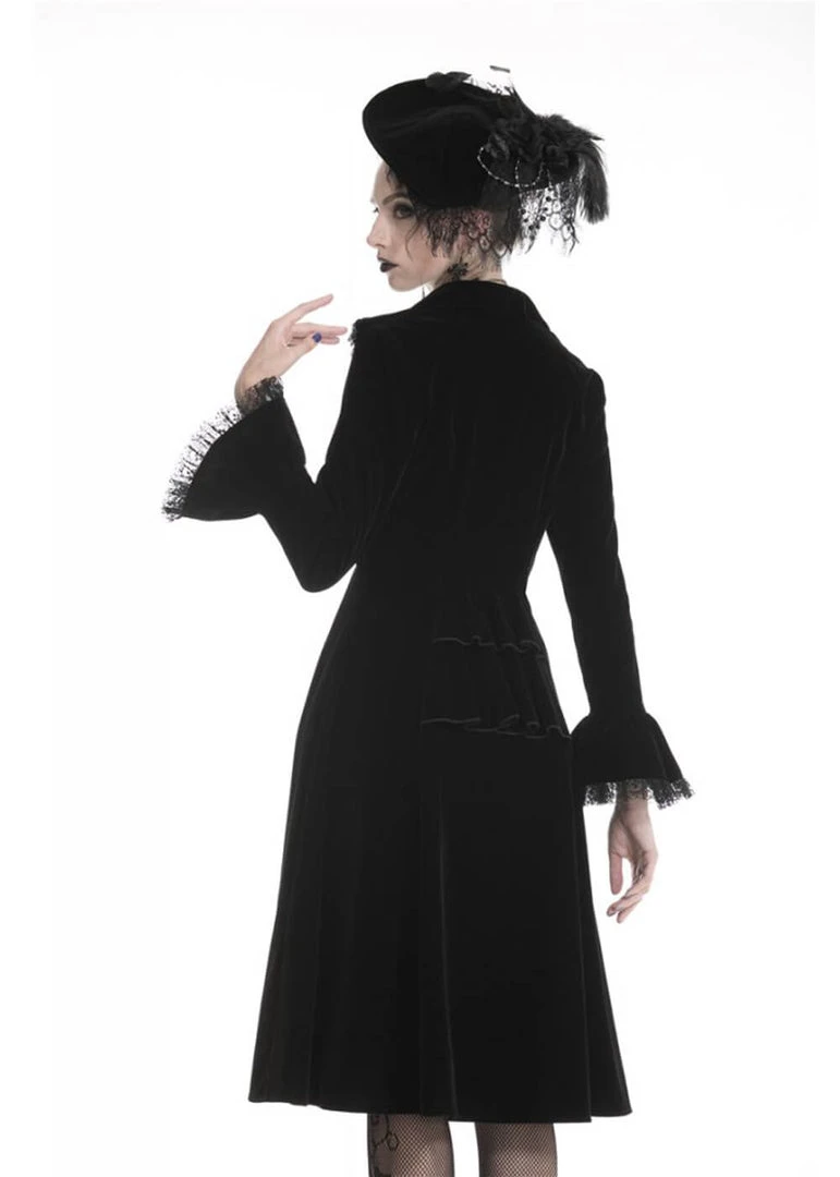 Dark In Love Crimson Peak Velvet Jacket Black New In