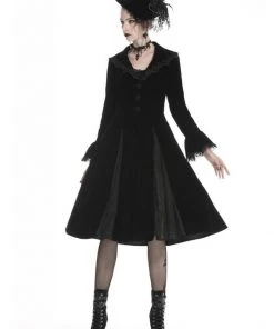 Dark In Love Crimson Peak Velvet Jacket Black New In