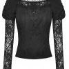Dark In Love Symphony Lace Top Black New In