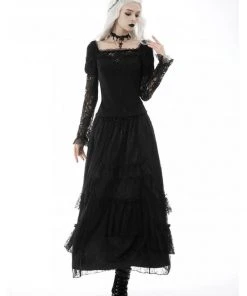 Dark In Love Symphony Lace Top Black New In