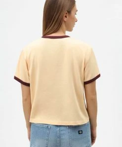 New In Dickies Dames Hellier T-Shirt Peach
