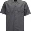 Dickies Mens 1574 Work Shirt Short Sleeves Grey New In