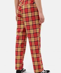 New In Dickies Womens New Iberia Trousers Red