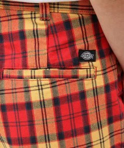 New In Dickies Womens New Iberia Trousers Red