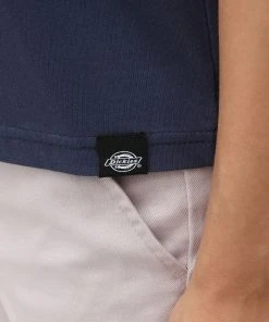 Dickies Ladies Cadwell Retro T-Shirt Navy