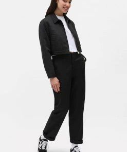 Dickies Womens Elizaville Trousers In Black New In