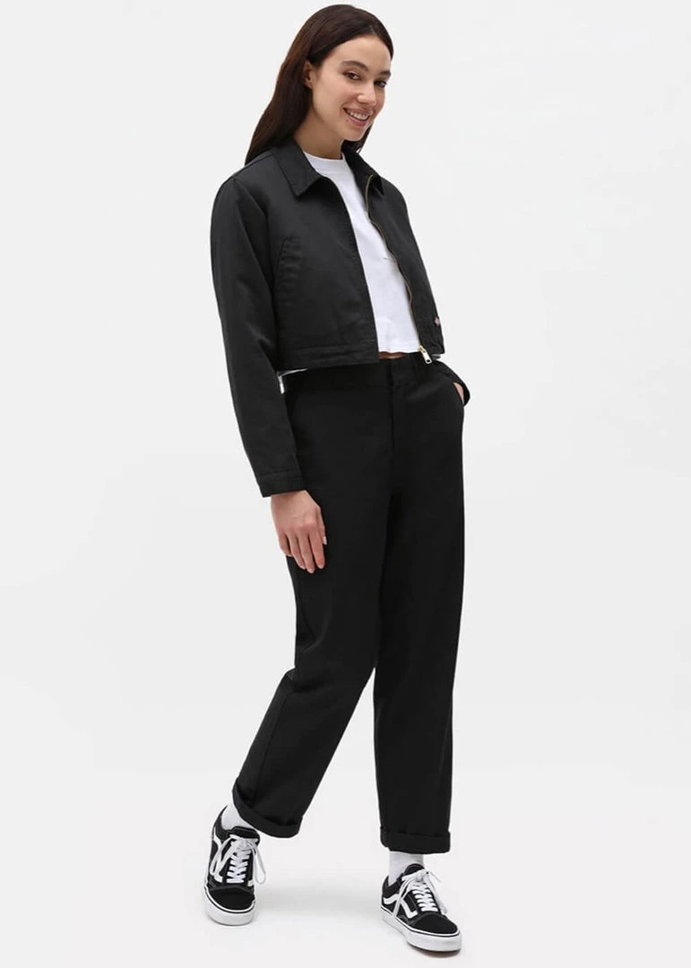 Dickies Womens Elizaville Trousers In Black New In