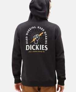 New In Dickies Mens Baldwin Hoodie Black