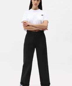 New In Dickies Womens Winnsboro Trousers In Black
