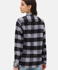 Dickies Mens Sacramento Flannel Shirt Grey