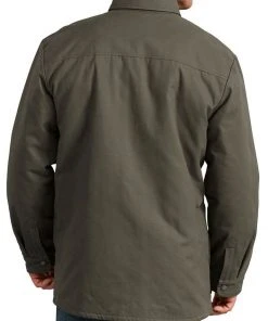 Dickies Mens Lined Shirt Olive Green