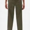 Dickies Mens Funkley Herringbone Trousers Military Green