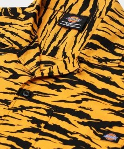 Dickies Mens Quamba Cadnium Shirt Yellow New In